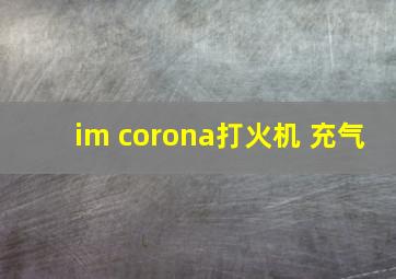 im corona打火机 充气